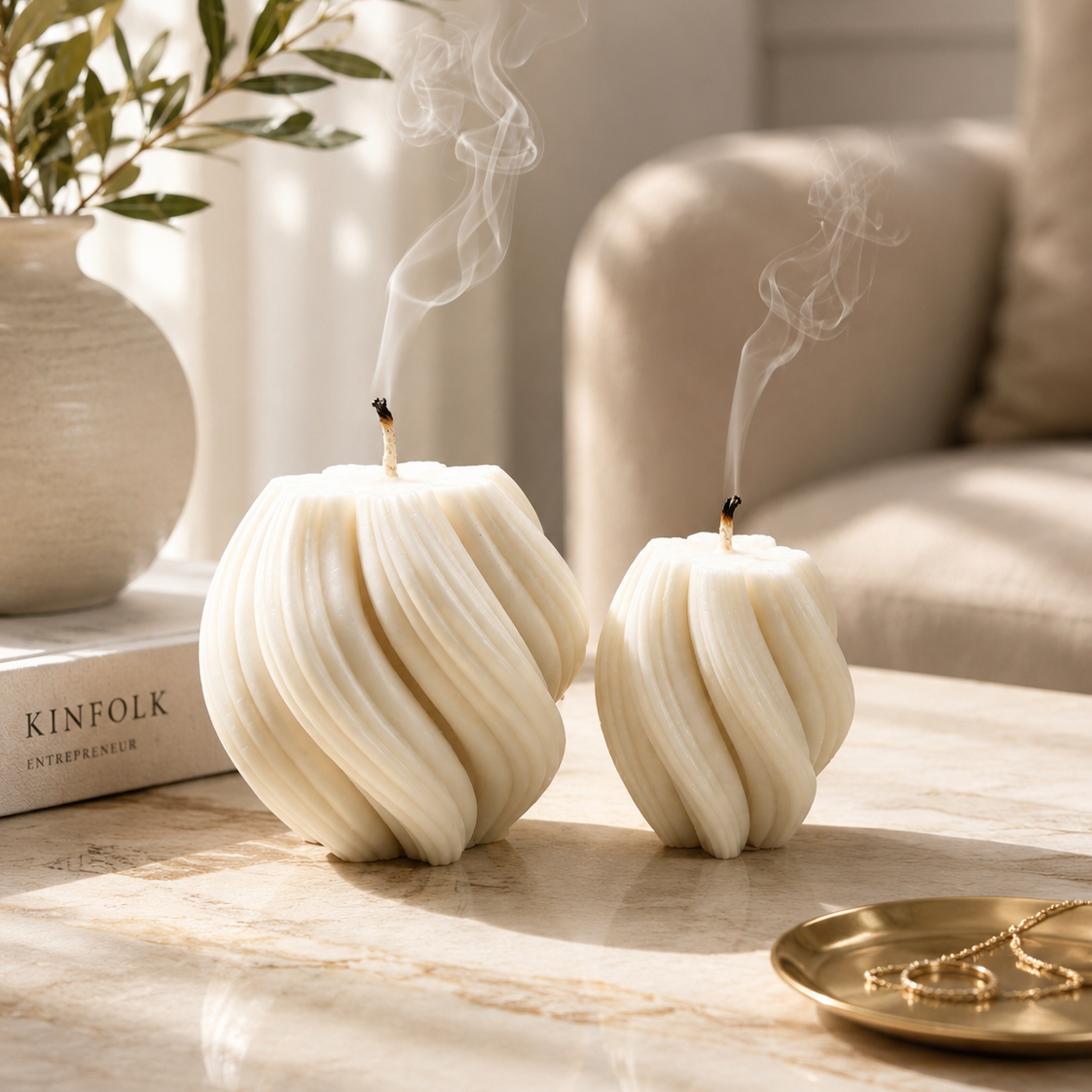 Swirl Candles