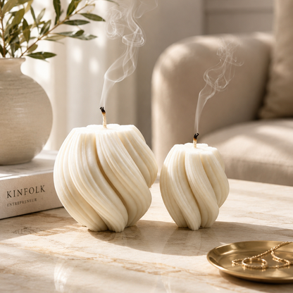 Swirl Candles
